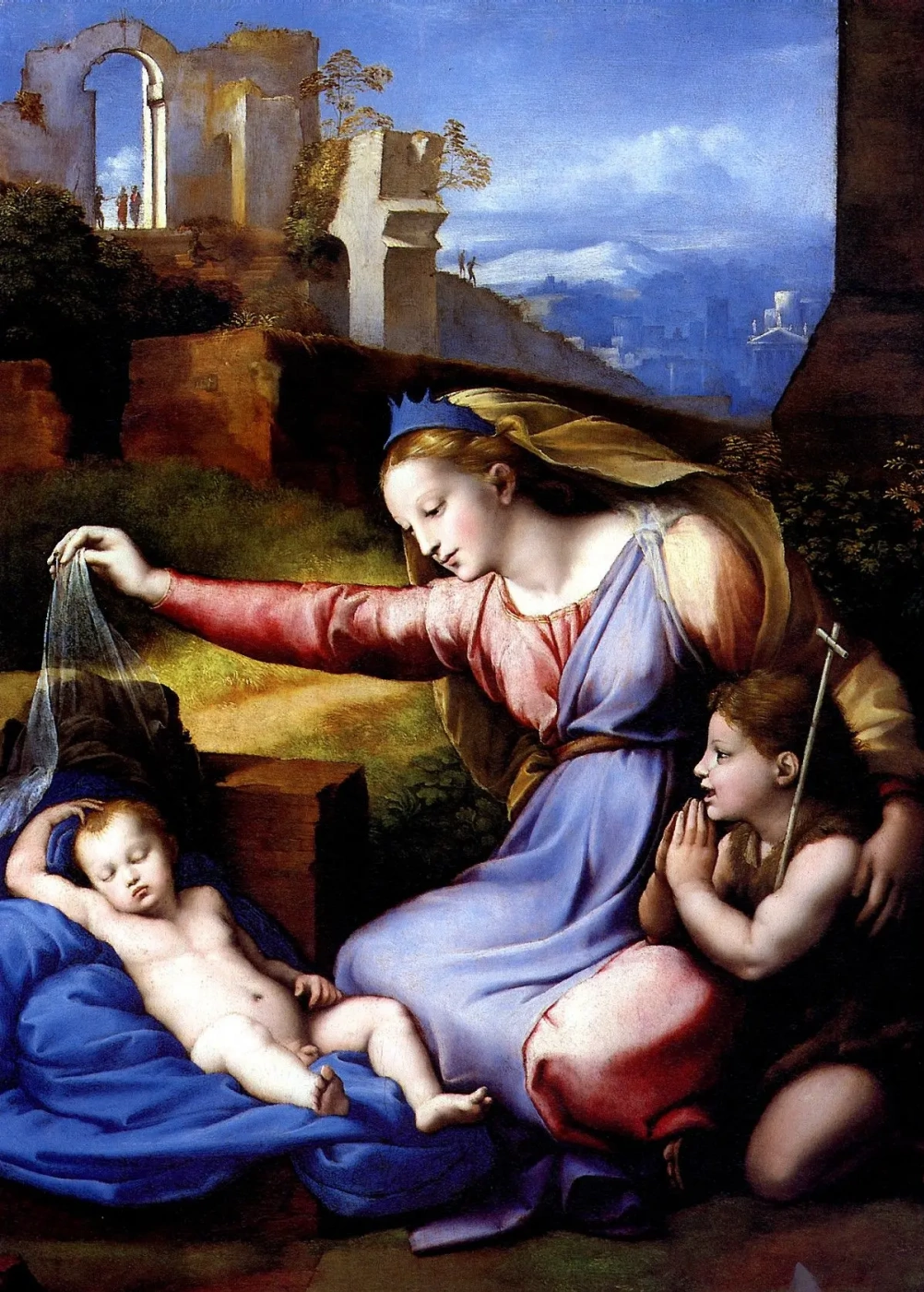 Рафаэль Санти. Мадонна в голубой диадеме Рафаэль Санти. Мадонна в голубой диадеме