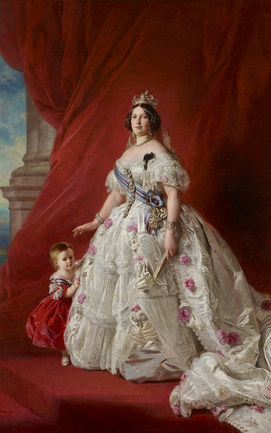 Франц Ксавер Винтерхальтер. Королева Испании Изабелла II со своей дочерью Изабеллой, принцессой Астурии