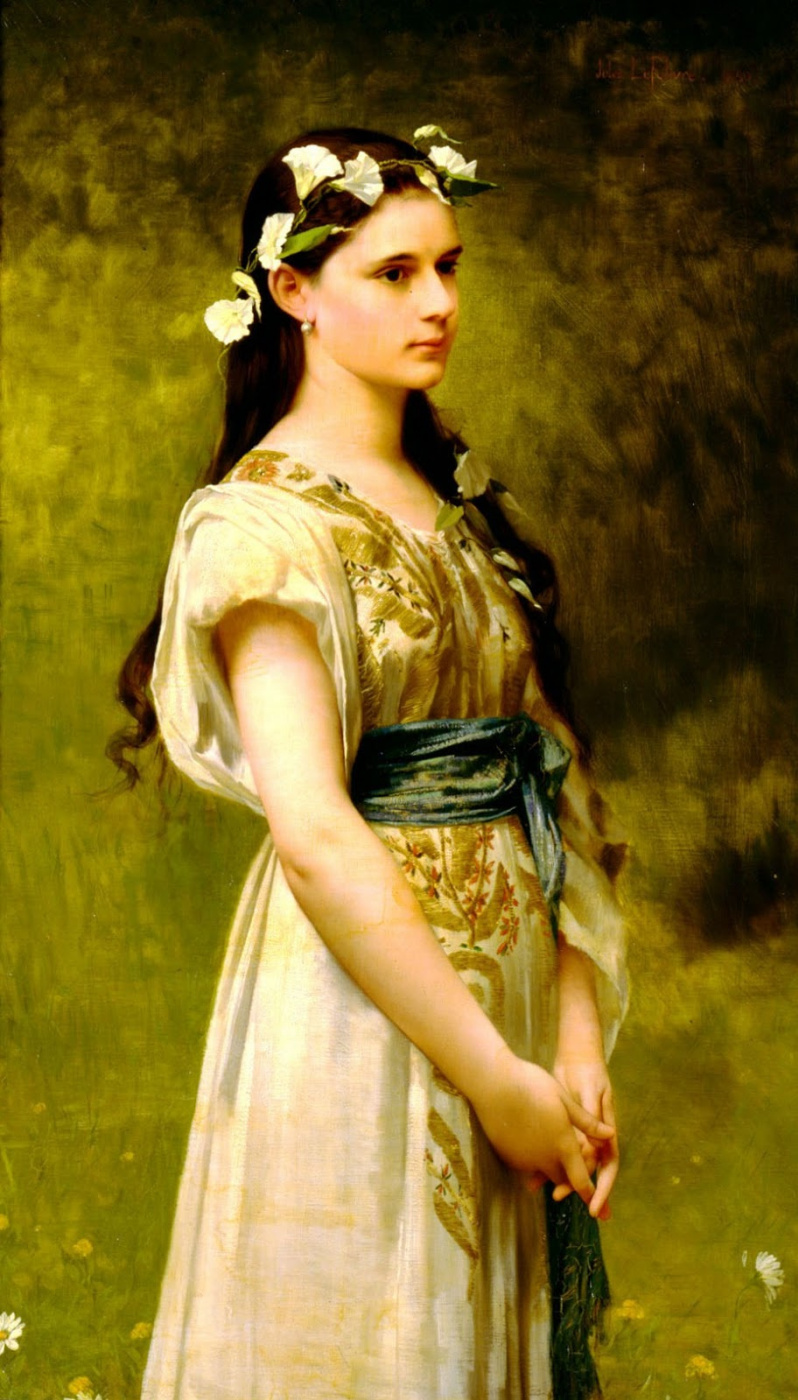 Жюль Жозеф Лефевр. Портрет Джулии Фостер Вард.  1880