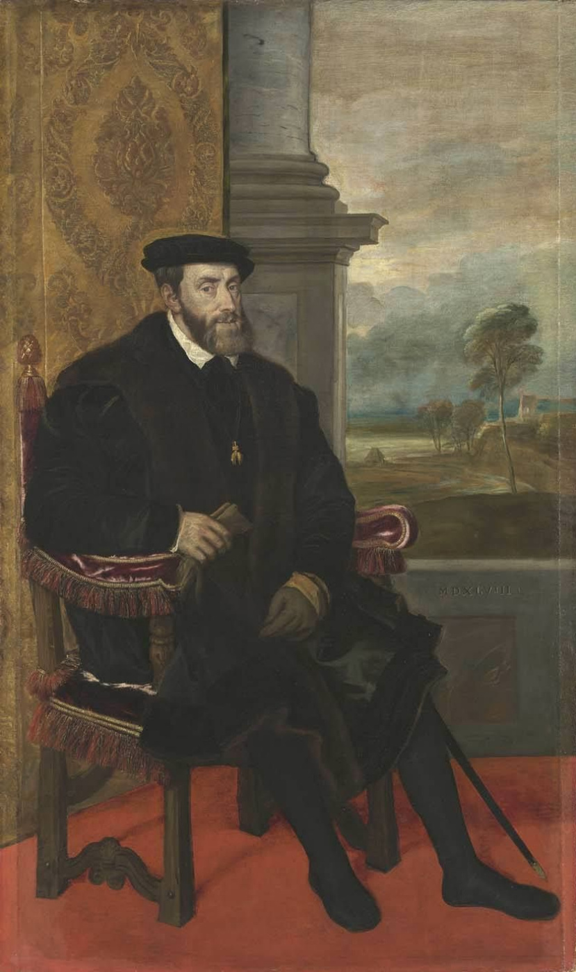 Портрет императора Карла V в кресле