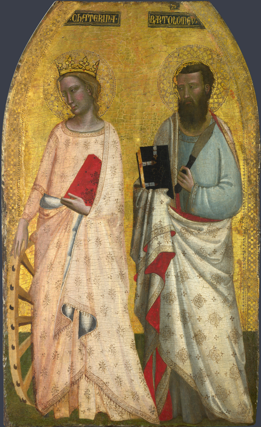 Аллегретто Нузи. Святая Екатерина и Святой Варфоломей