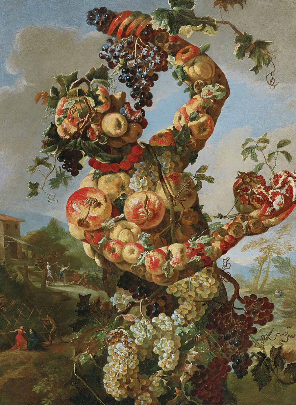 an anthropomorphic allegory of autumn