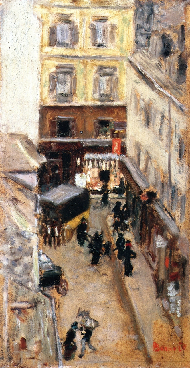 Узкая улочка в Париже