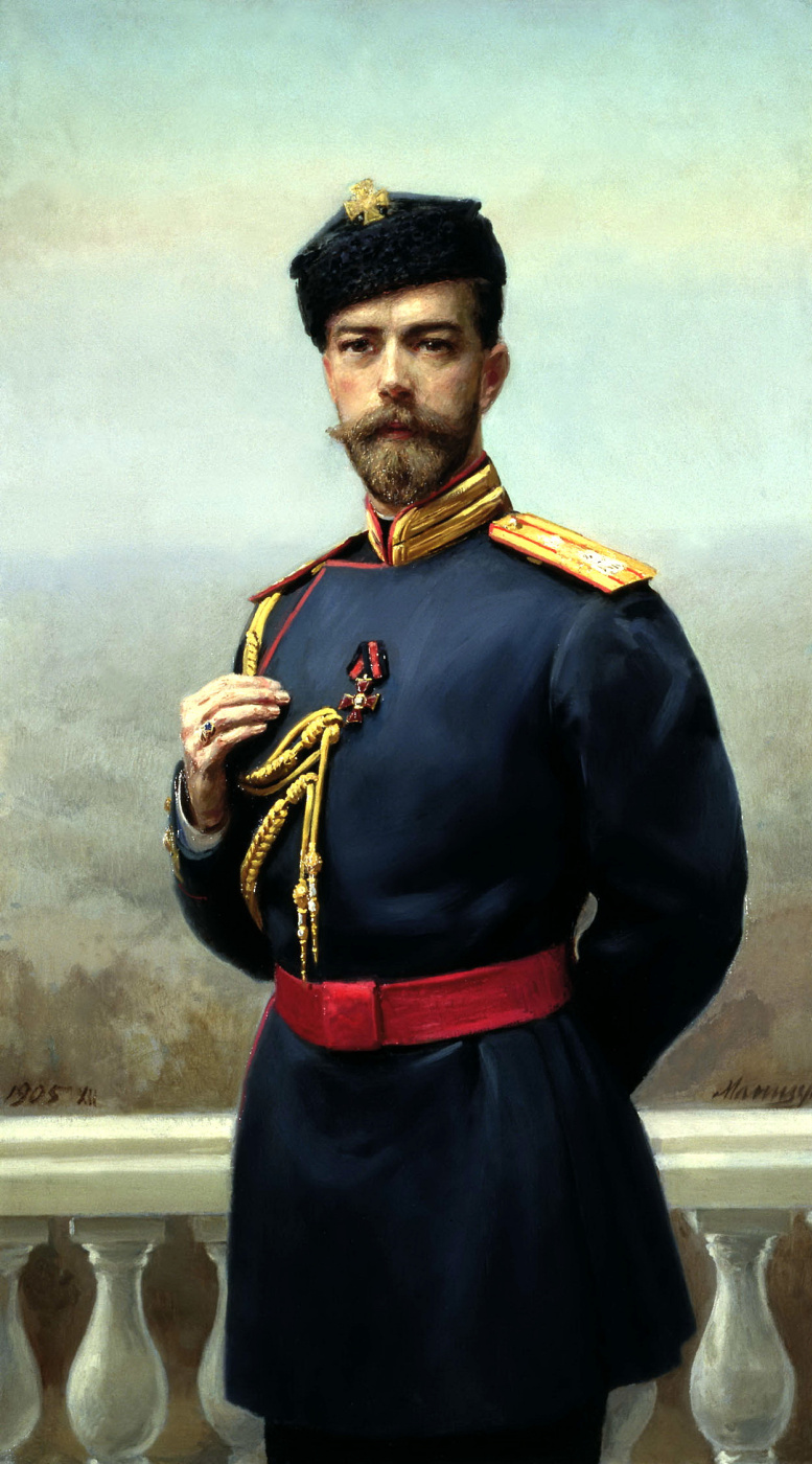 Генрих Матвеевич Манизер. Император Николая II с орденом святого Владимира