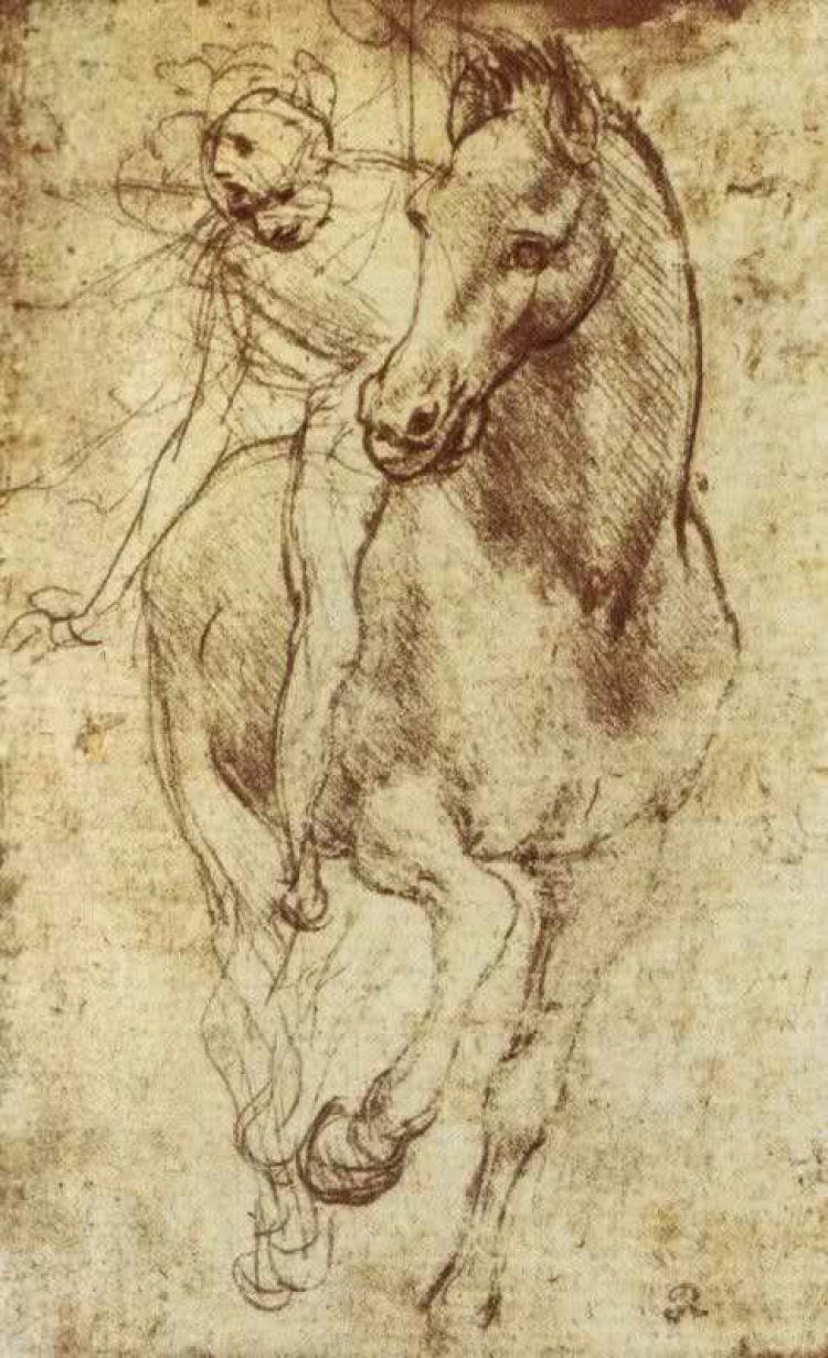 Леонардо да Винчи. Лошадь и всадник