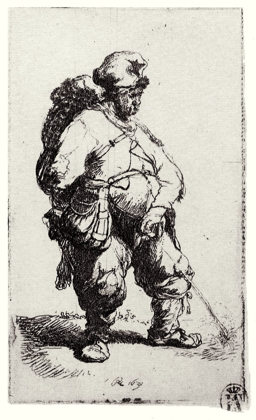 Рембрандт Харменс ван Рейн. Мочащийся мужчина