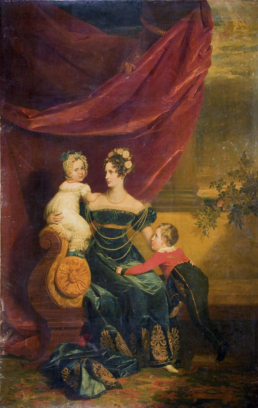 Джордж Доу. Портрет великой княгини Александры Федоровны с детьми