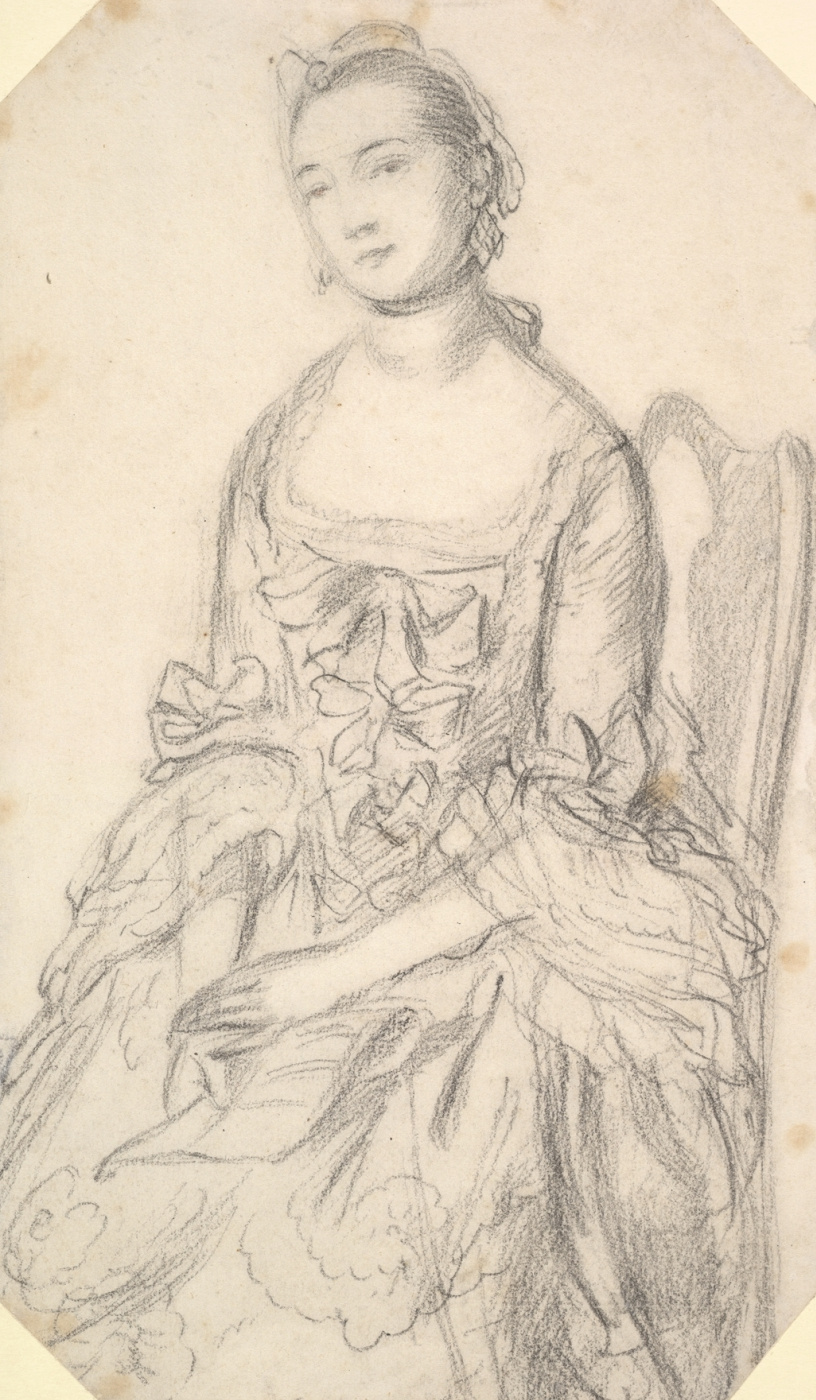 Томас Гейнсборо. Портрет сидящей молодой женщины
