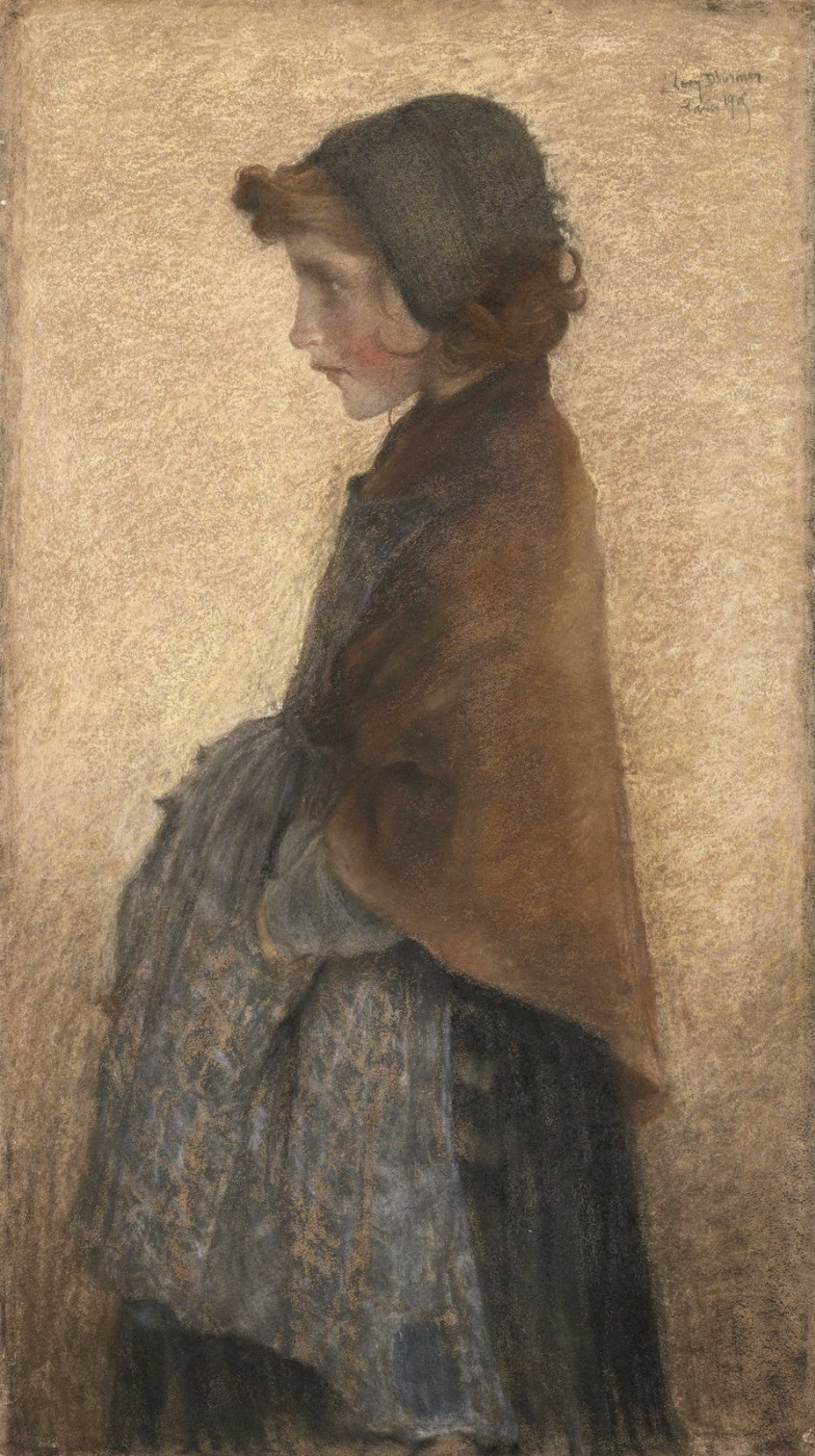 Люсьен Леви-Дюрмэ. Рыжеволосая девочка в шапке. 1905