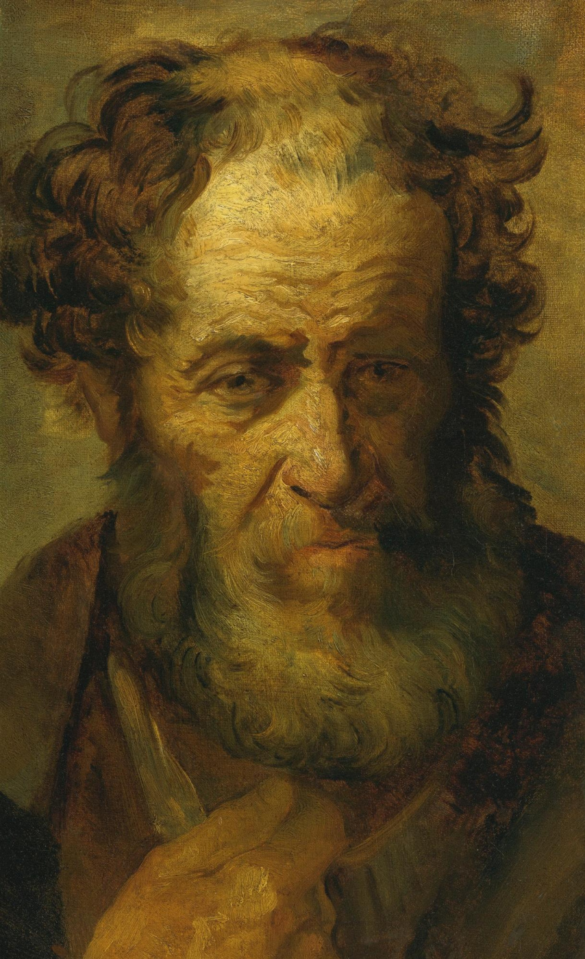 Теодор Жерико. Портрет бородатого мужчины (по Рембрандту)