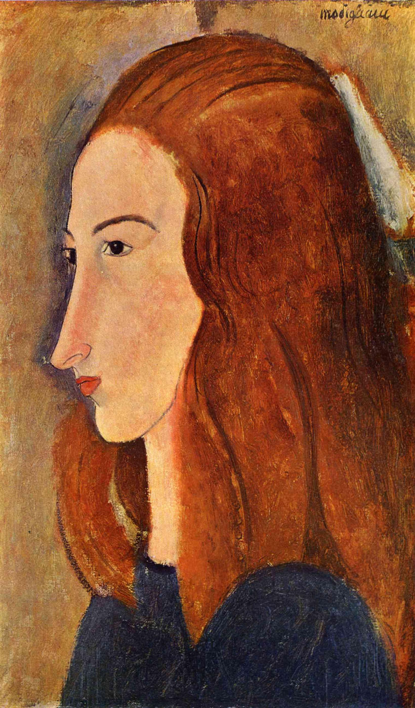 Амедео Модильяни. Портрет молодой женщины (Профиль Жанны Эбютерн)