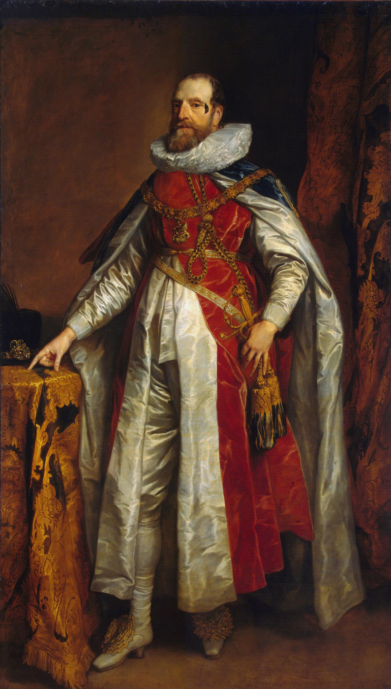 Антонис ван Дейк. Портрет Генри Денверса, графа Денби, в костюме кавалера ордена Подвязки