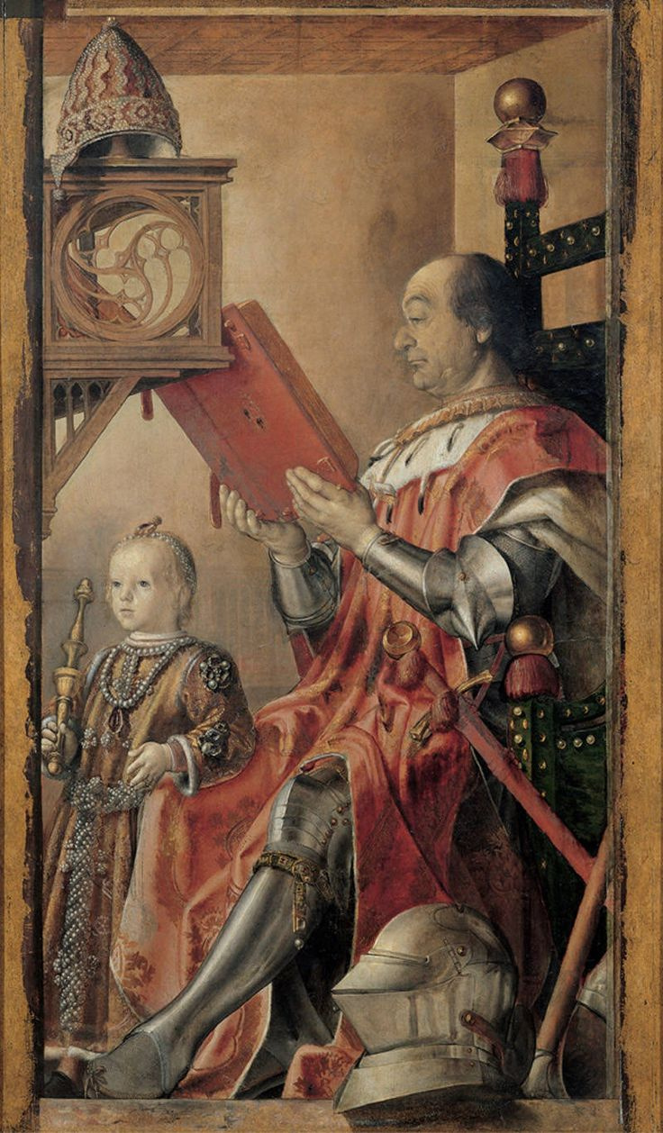 Герцог Урбино Федериго да Монтефельтро с сыном Гвидобальдо