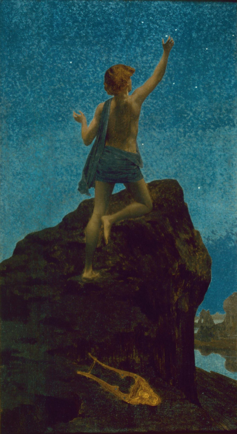 Александр Сеон. Le Poète, 1895 Oil on canvas