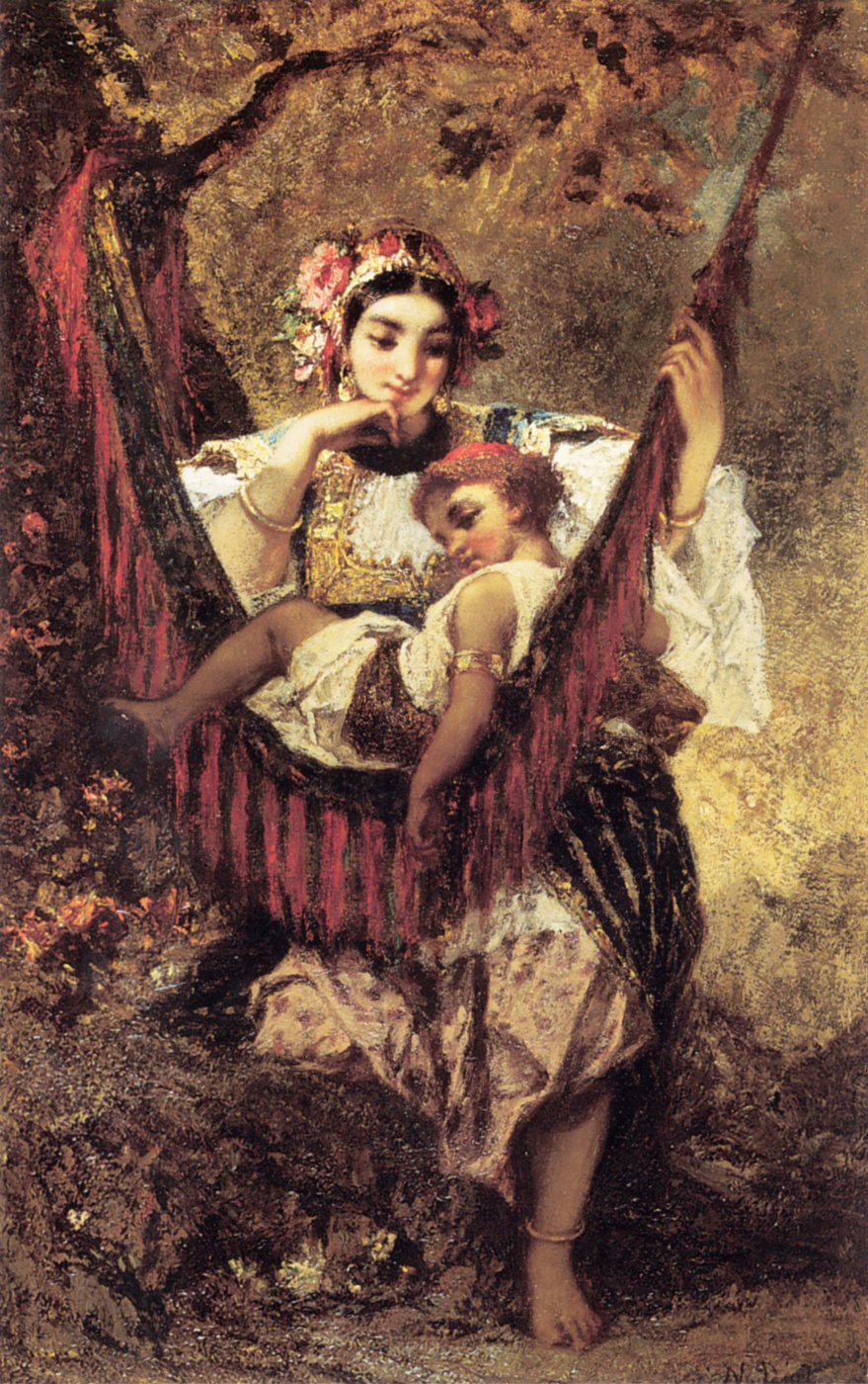 Нарсис Виржилио Диаз де ла Пёнья. Мать и дитя