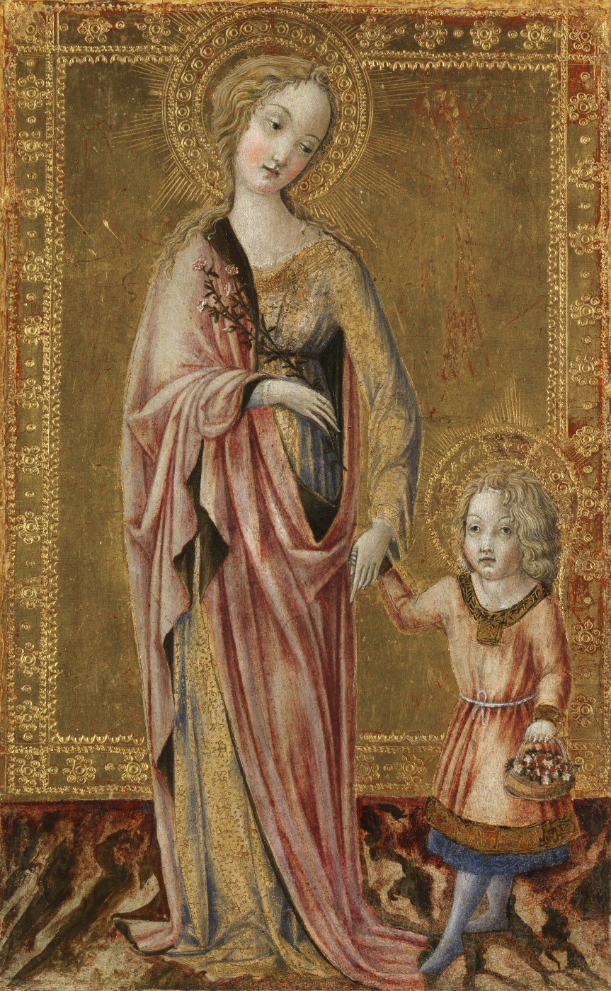 Франческо ди Джорджио Мартини. Святая Дороти и младенц Христос