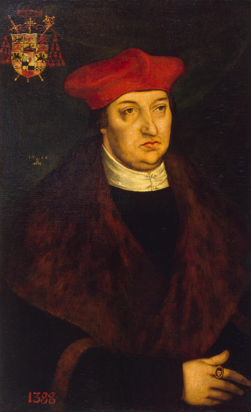 Лукас Кранах Старший. Портрет кардинала Альбрехта Бранденбургского