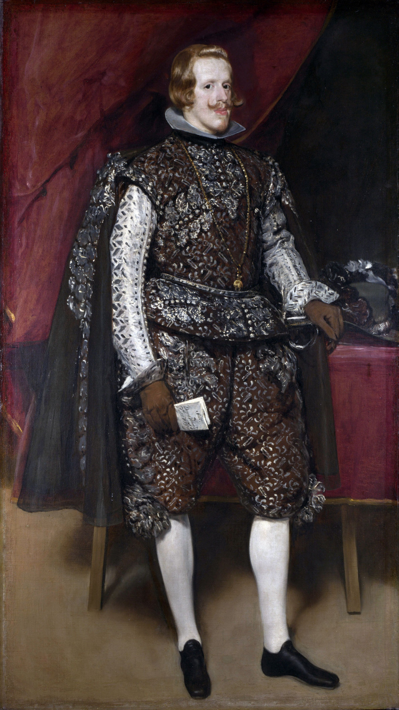 Диего Веласкес. Портрет Филиппа IV в коричневом с серебром костюме