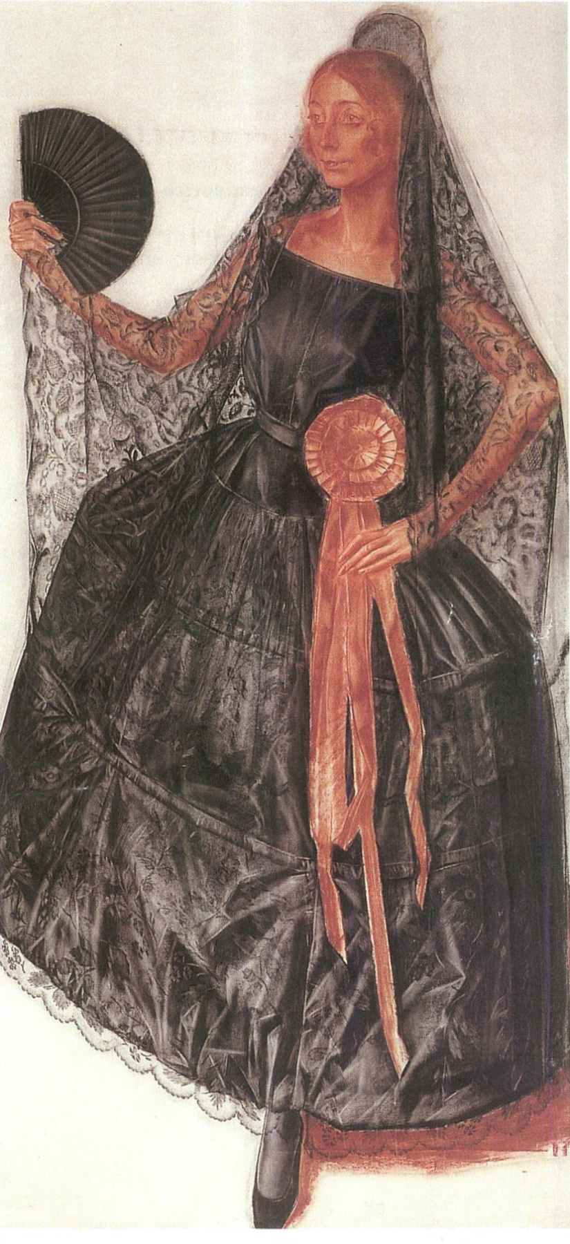 Александр Евгеньевич Яковлев. Танцовщица в испанском костюме (возможно Анна Павлова)