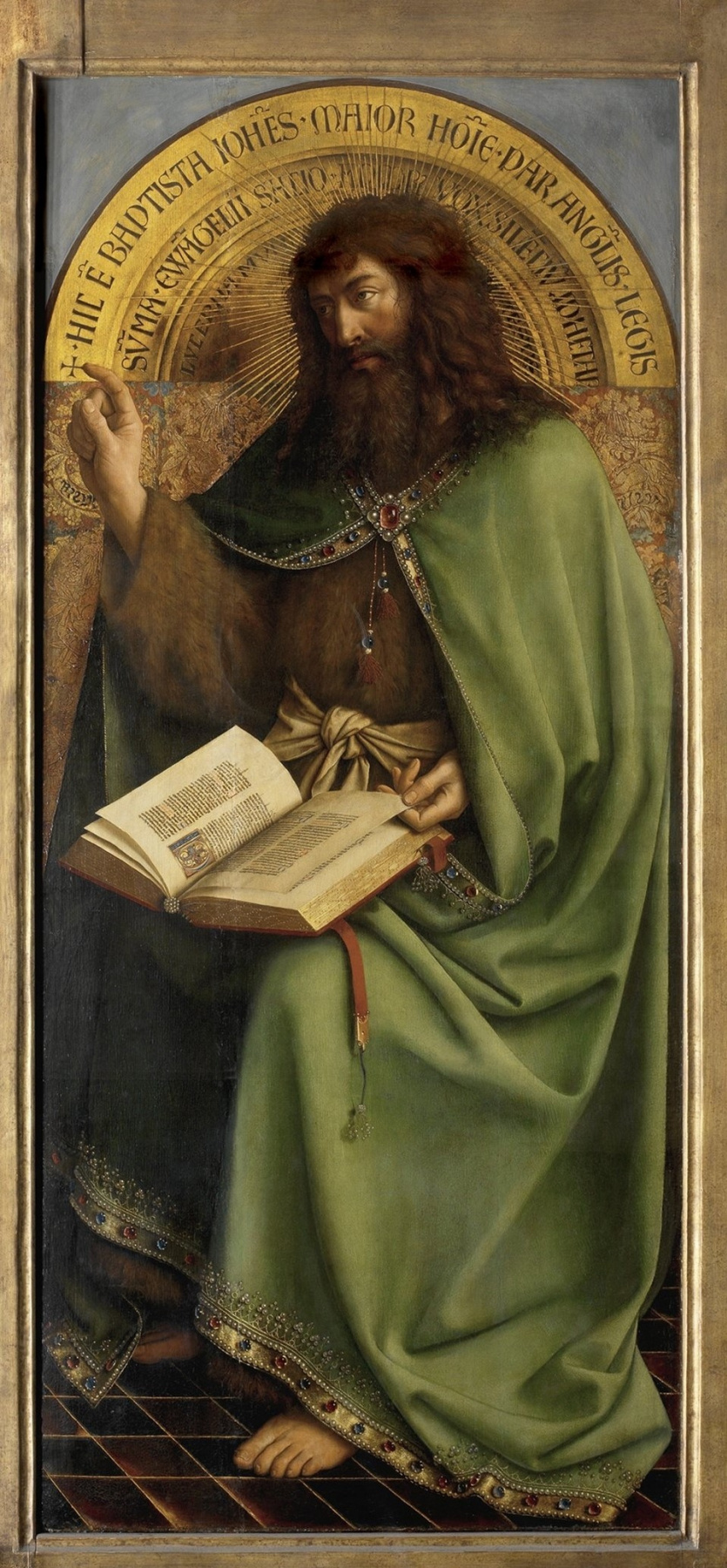 Губерт ван Эйк. Гентский алтарь. Иоанн Креститель (фрагмент)