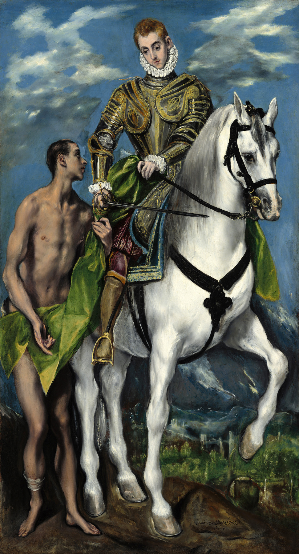 Эль Греко (Доменико Теотокопули). Святой Мартин и нищий