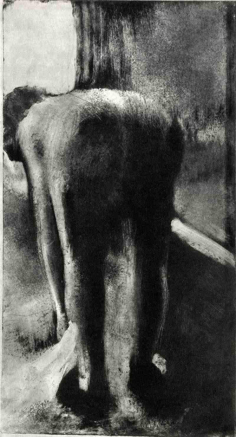Эдгар Дега. Женщина, вытирающая ноги у края ванны