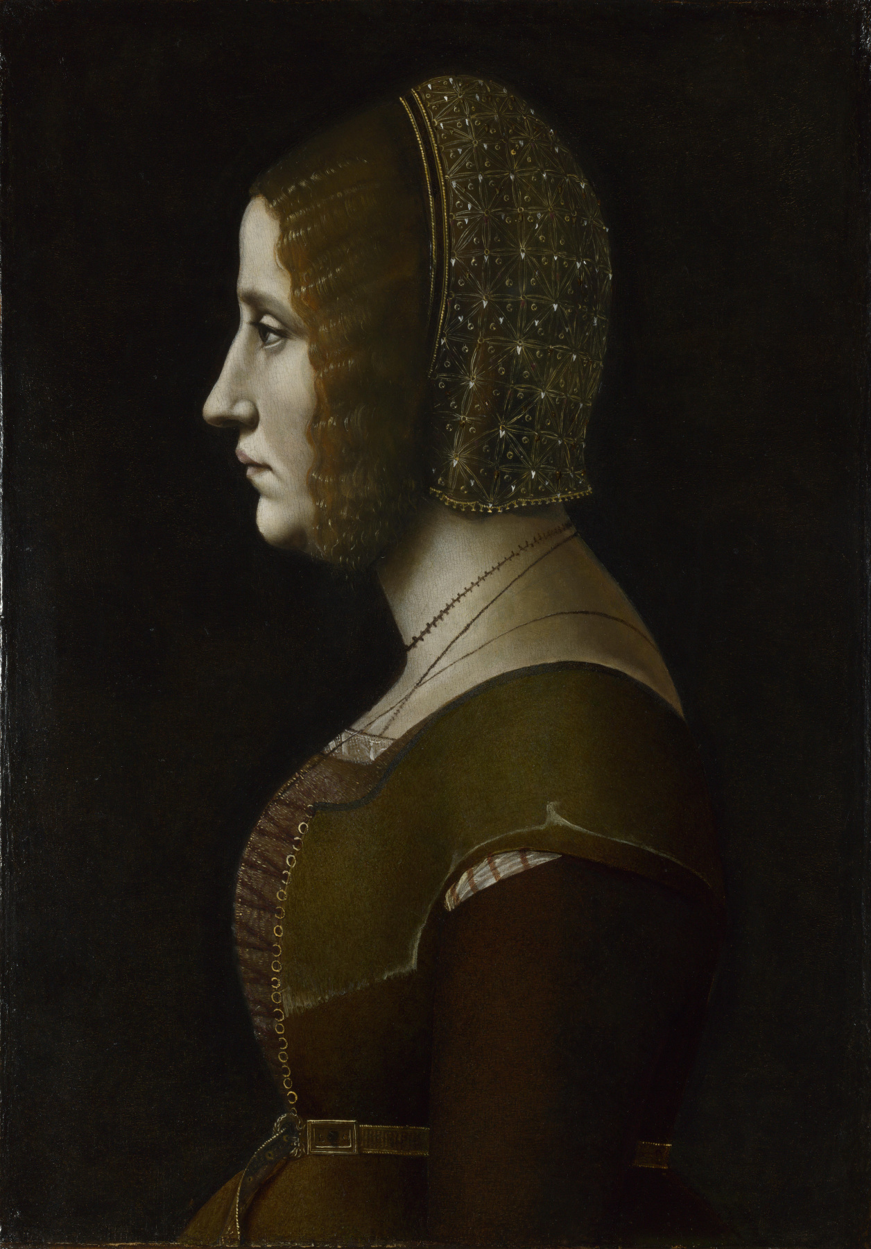 giovanni ambrogio de predis. portrait of woman in profile