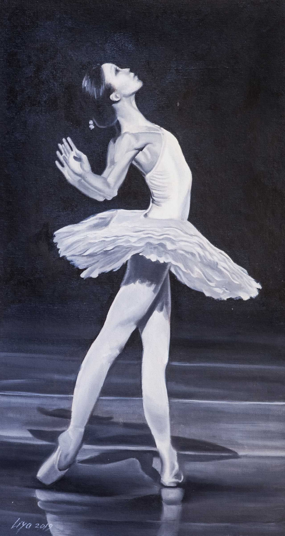 Балерина. Танец белого лебедя