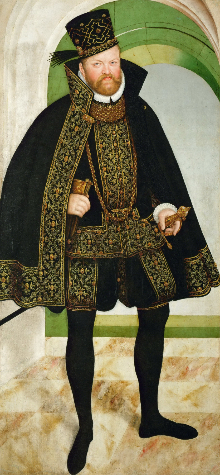 Лукас Кранах Младший. Портрет Августа, курфюста Саксонии