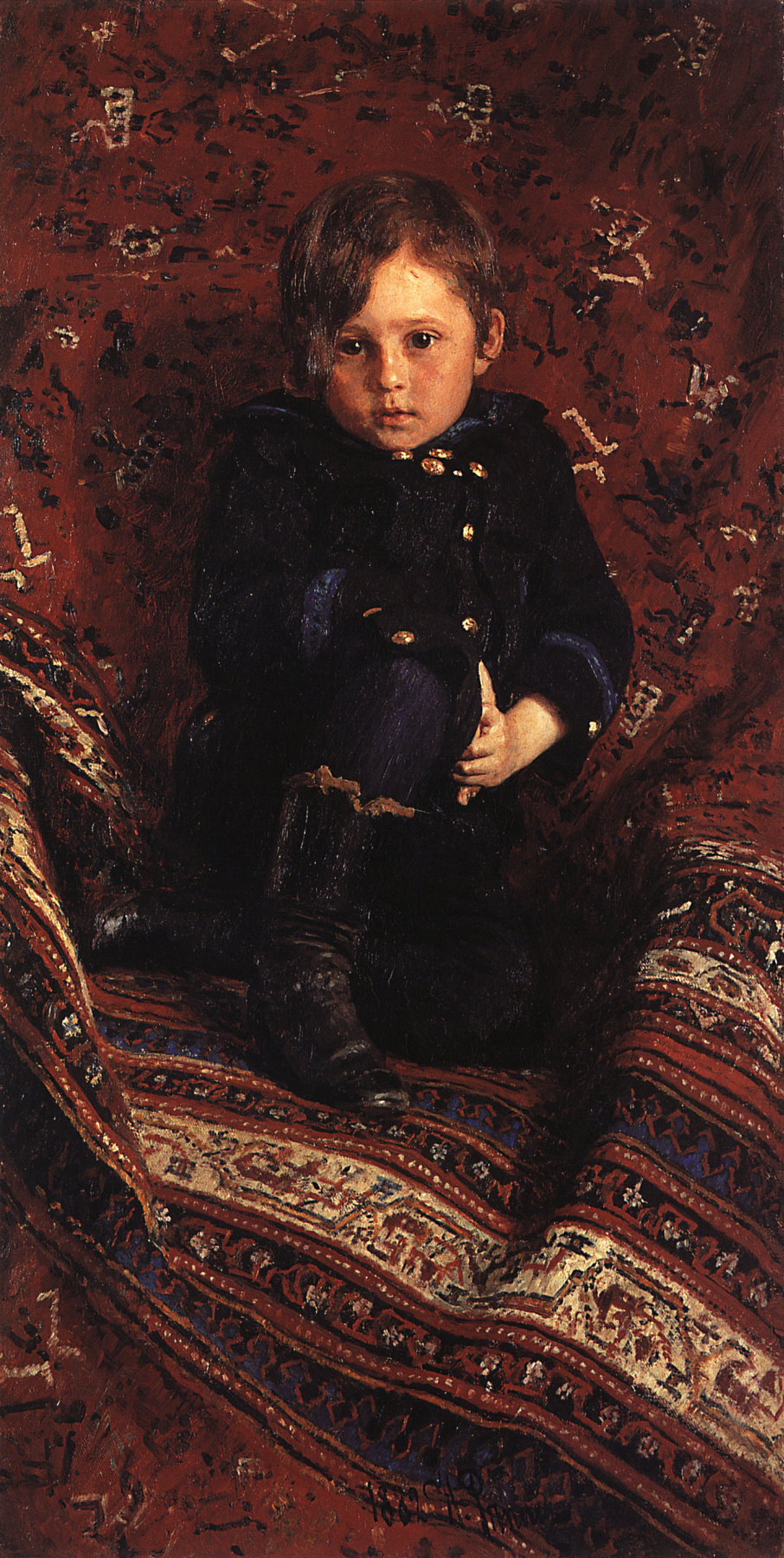 Илья Ефимович Репин. Портрет Ю.И. Репина, сына художника, в детстве