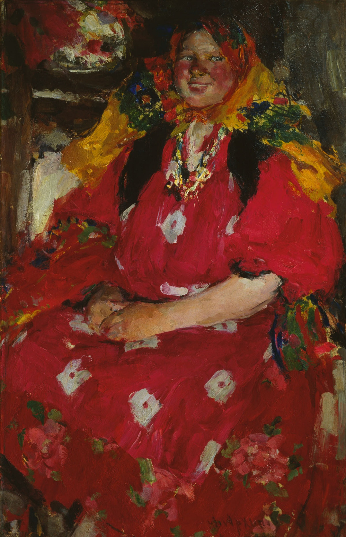 abram arkhipov 覆盆子的女孩:作品描述