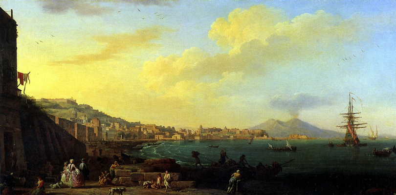 Клод Жозеф Верне. Вид Неаполя с Везувием