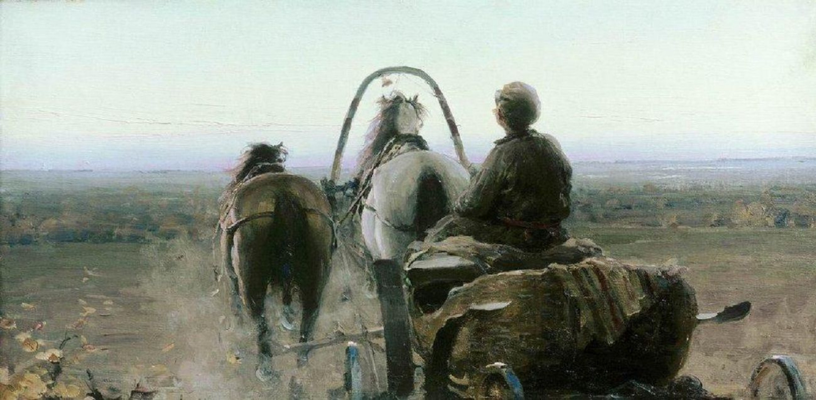 Абрам Ефимович Архипов - Обратный путь, 1896, 69×35 см: Описание  произведения | Артхив