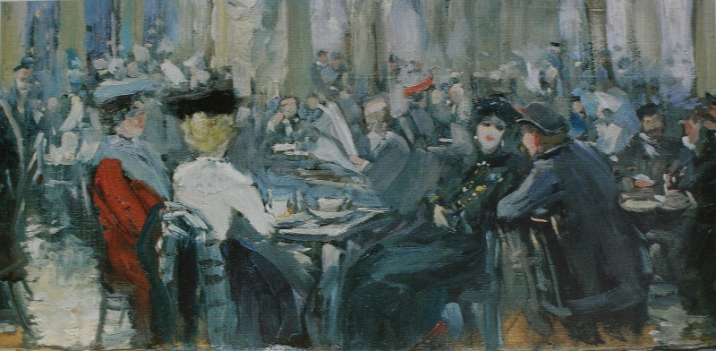 Алексей Степанович Степанов (1858-1923). В кафе Филиппова. Химкинская картинная галерея