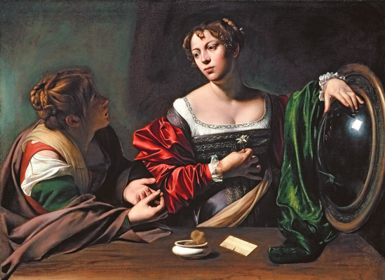 Микеланджело Меризи де Караваджо. Марта и Мария Магдалина