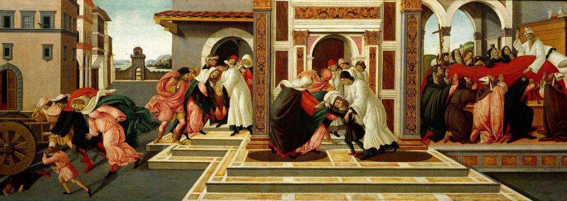 Сандро Боттичелли. Сцены из жизни святого Зиновия IV