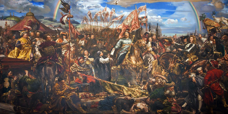 Ян Матейко. Ян III Собеский отправляет Папе сообщение о победе после битвы за Вену