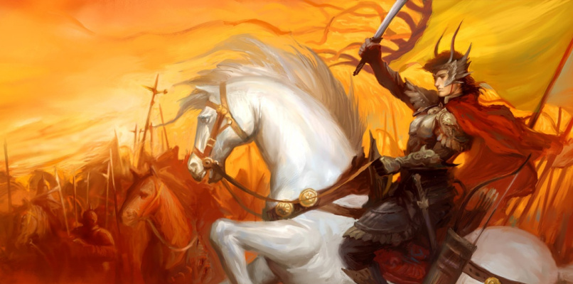 Джинсонг Чен. Всадник с мечом на белом коне