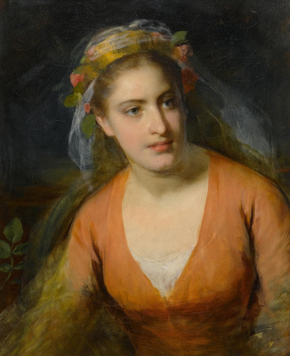friedrich von amerling. 安娜卡夫的肖像.