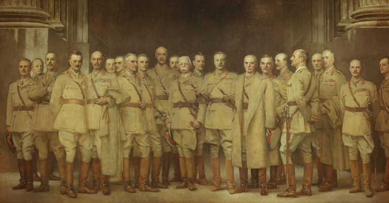 Джон Сингер Сарджент. Общий портрет офицеров Первой мировой войны