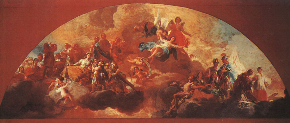 Франсиско Гойя. Богородица, как королева мучеников (фрагмент)