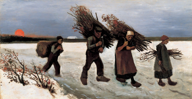 Винсент Ван Гог. Собиратели хвороста на снегу