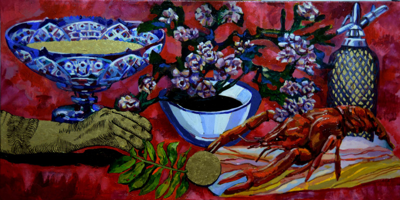 Мария Дроздова. Золотая перчатка и лобстер/Gold glove and lobster