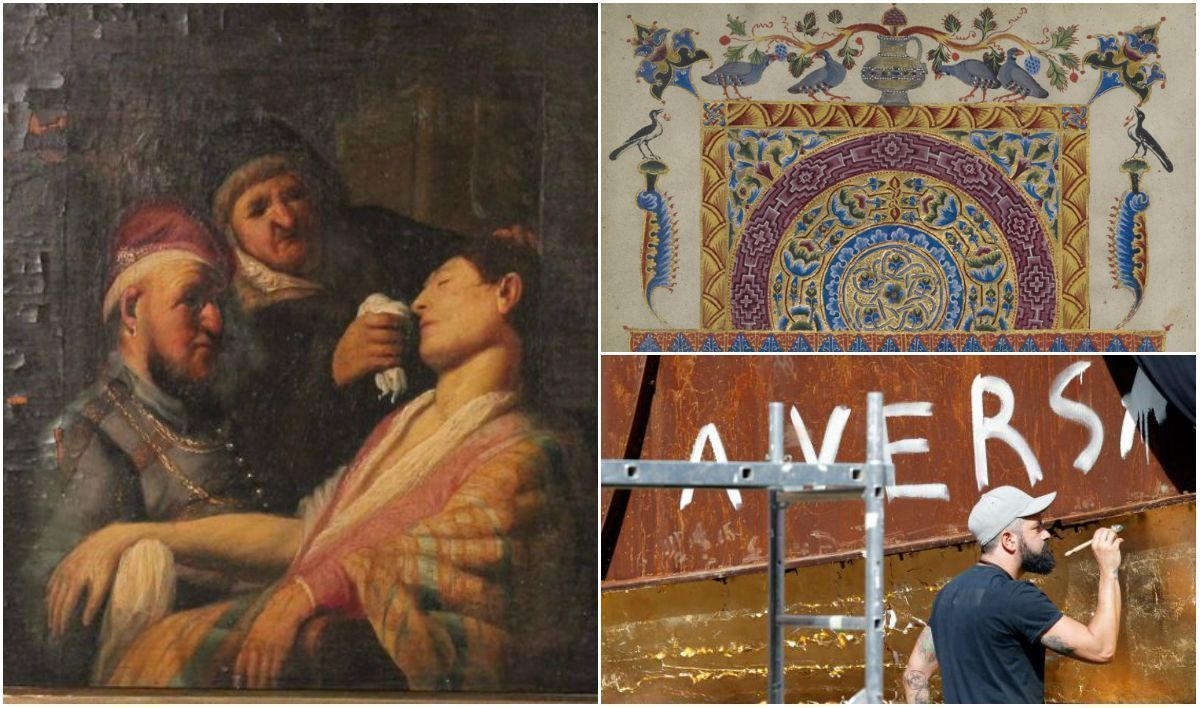 Арт-дайджест: Рембрандт - сенсация на аукционе, реституция древней рукописи и золото «вагины»