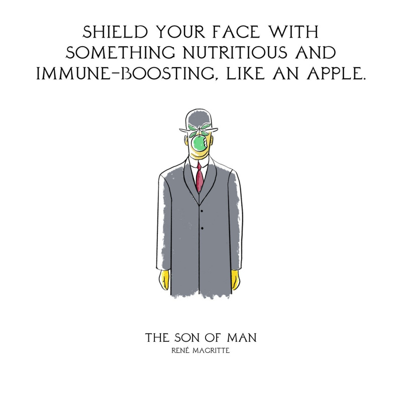 Защитить лицо чем-нибудь питательным и укрепляющим иммунитет, например яблоком.
«Сын человеческий», 