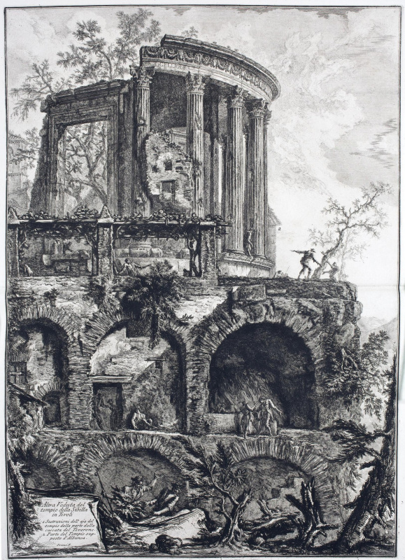 Вид на храм Весты в Тиволи