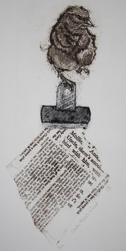 Сью Браун, коллаграфия, выполненная с помощью гуммиарабика. Источник: suebrownprintmaker.blogspot.co