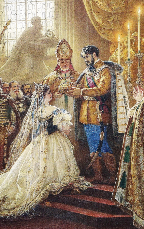 Коронация Елизаветы в Венгрии в 1867 г.