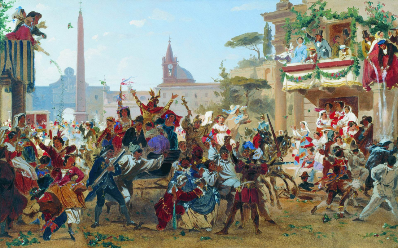 Федор Бронников, «Карнавал в Риме. 1860»