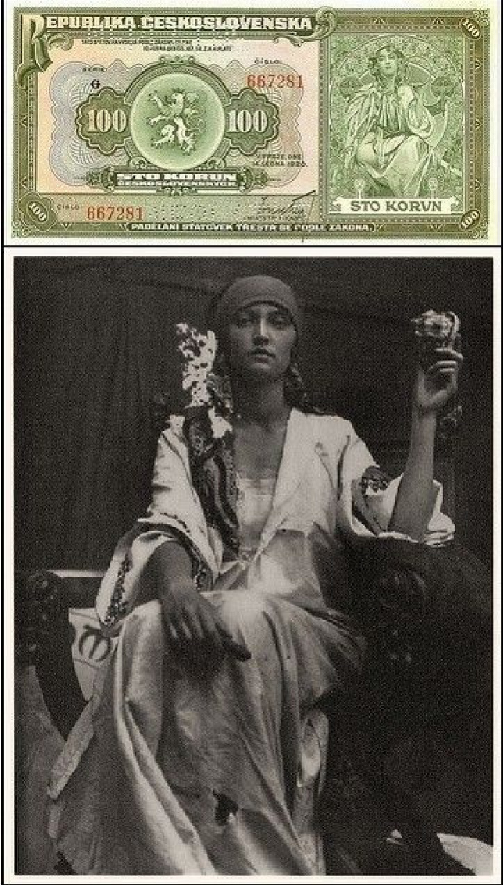 Photo models of Alphonse Mucha – in the photos and paintings ...